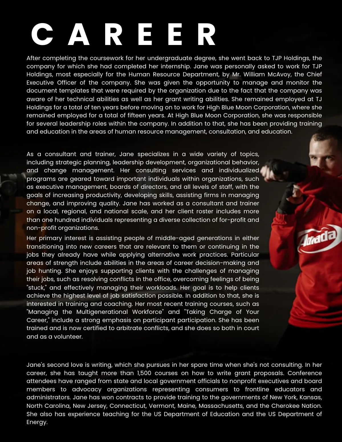 Free Instructor Biography Template to Edit Online