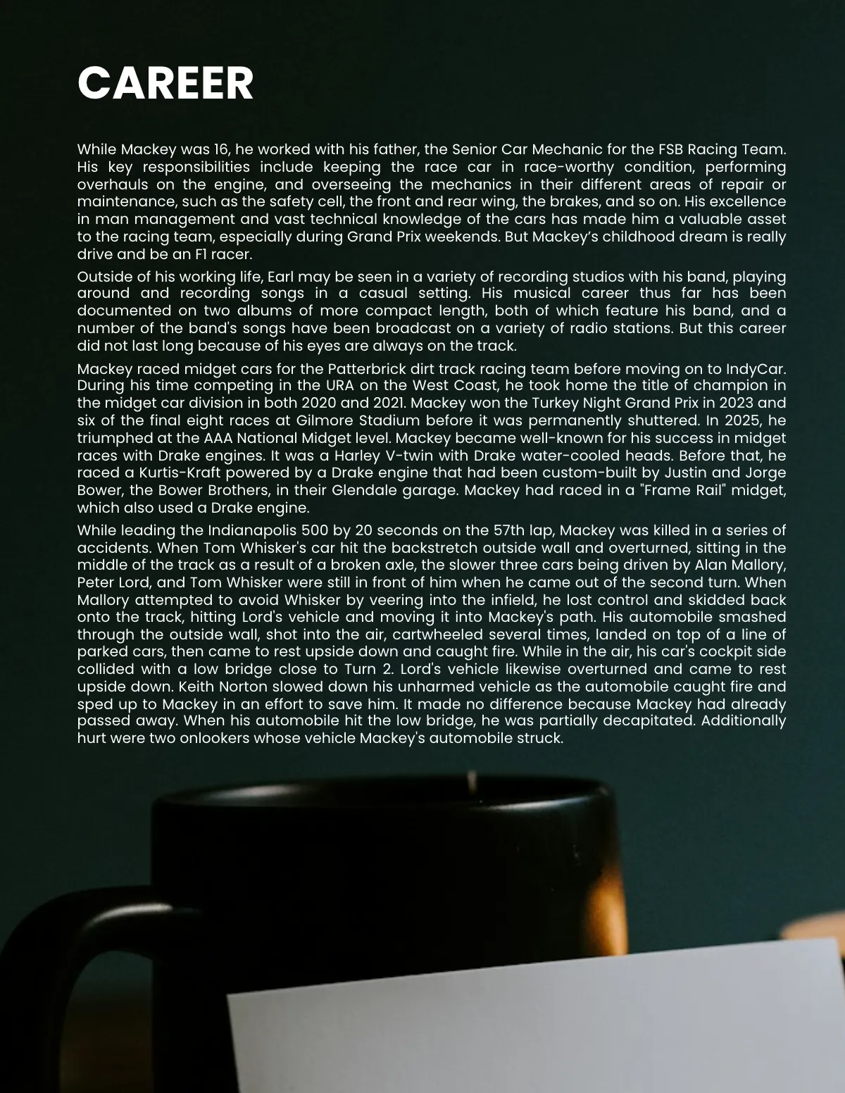 Free Blank Biography Template to Edit Online