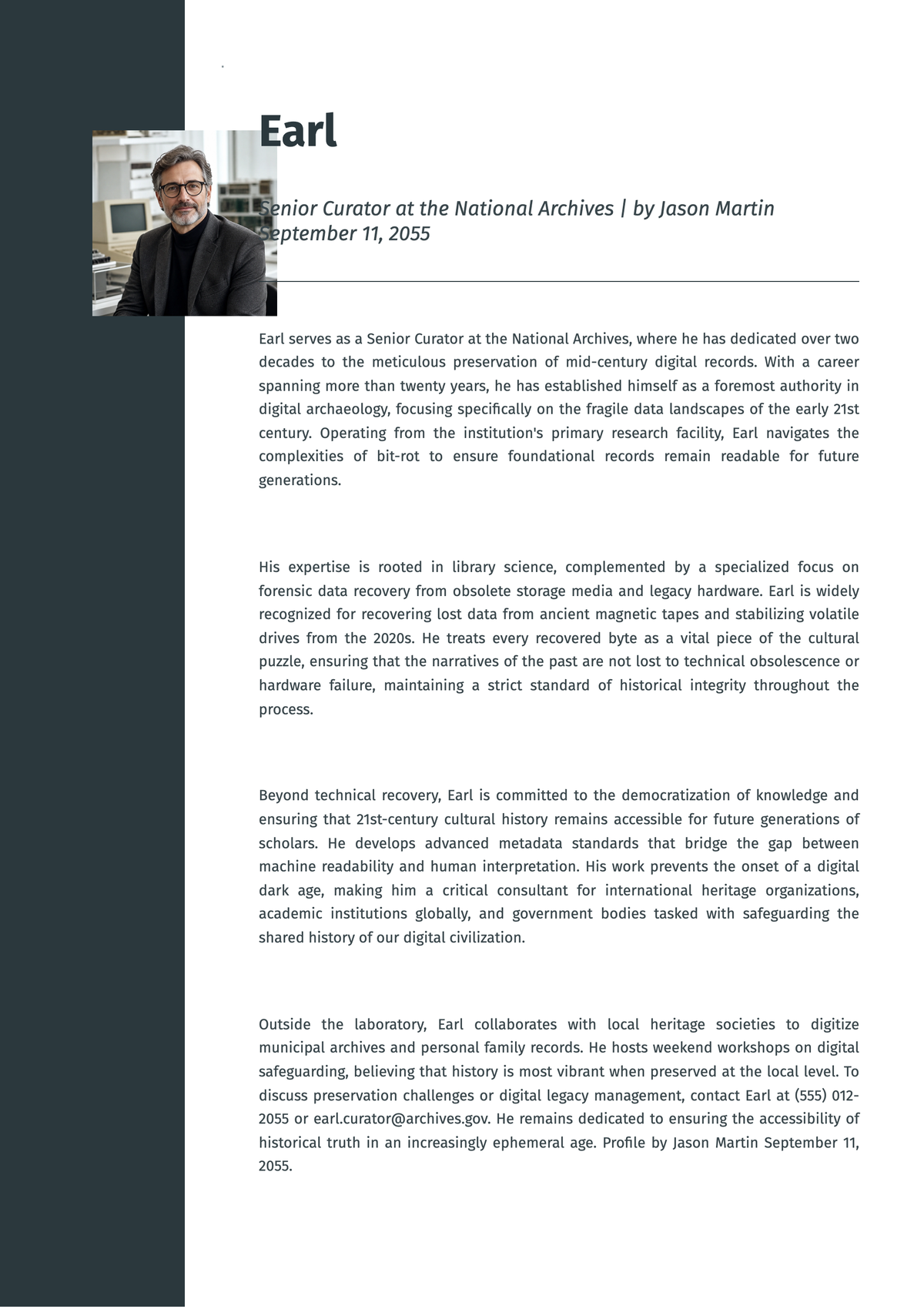 Free Blank Biography Template to Edit Online