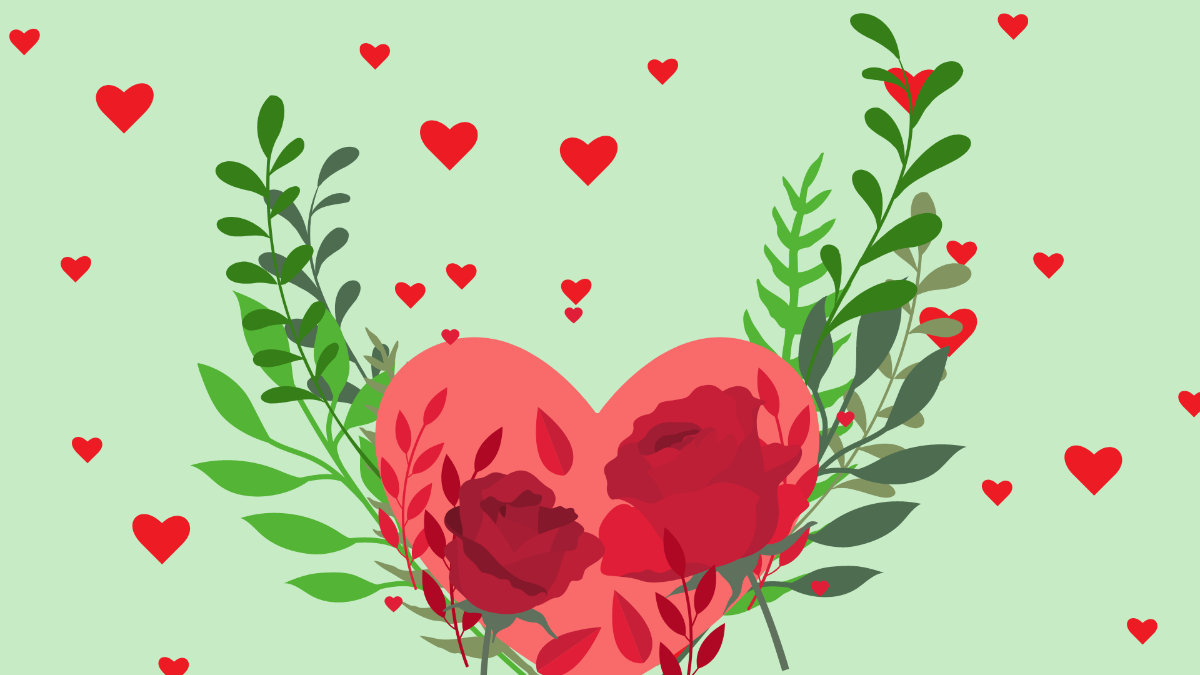 Love Nature Background Template