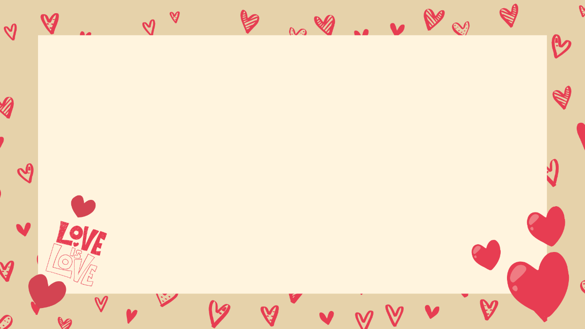 Love Frame Background Template