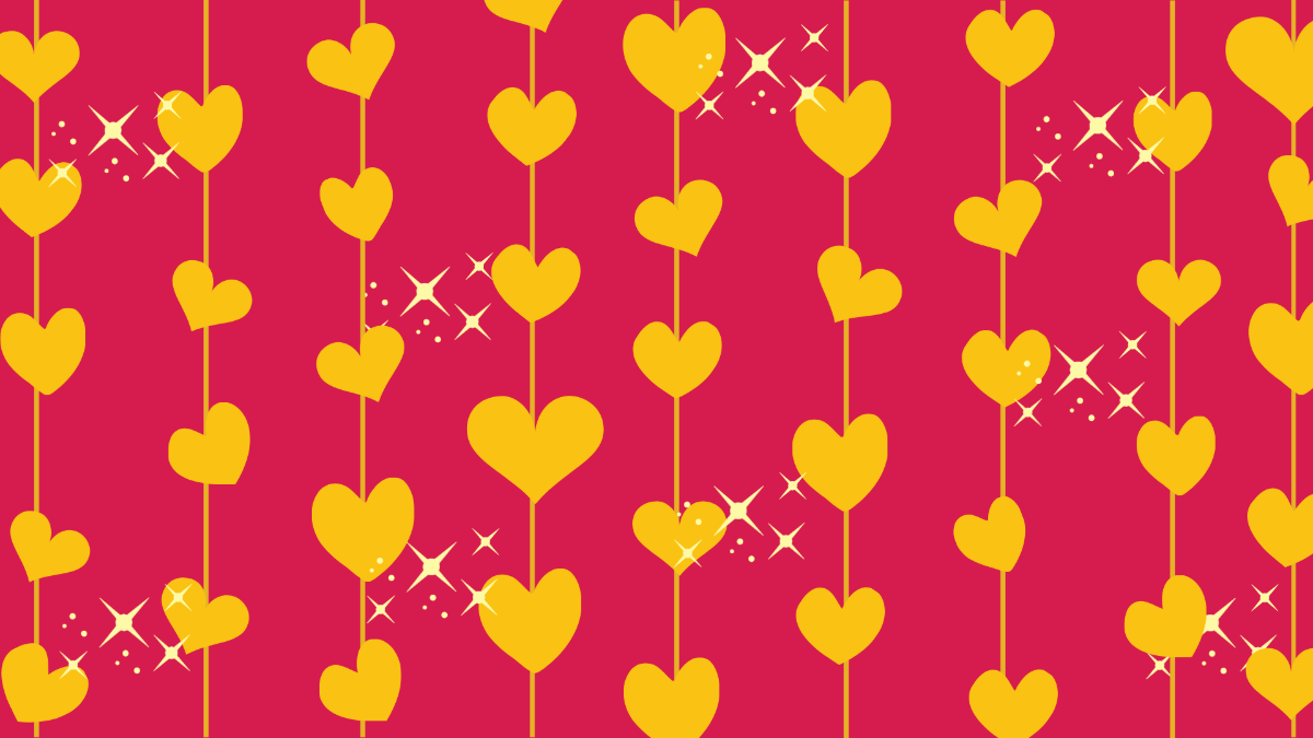 Gold Love Background Template