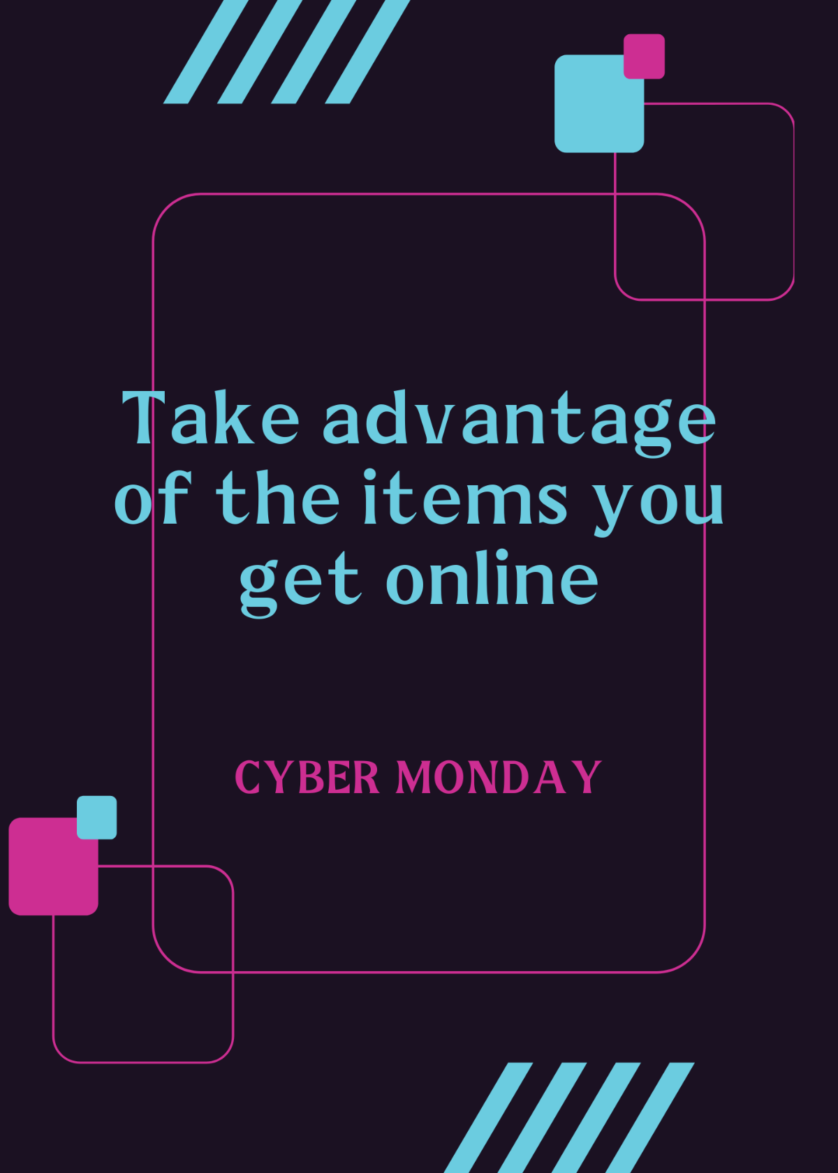 Cyber Monday Greeting Card Template