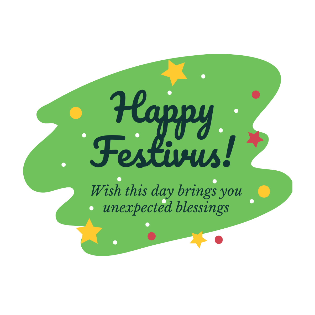 Festivus Wishes Vector Template