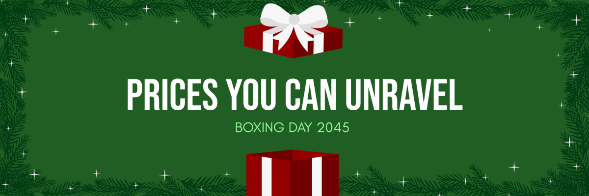 Boxing Day Twitter Banner Template