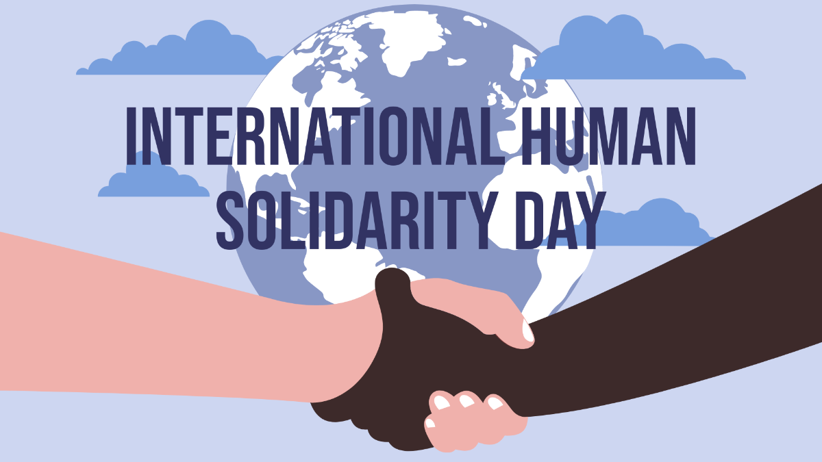 Free High Resolution International Human Solidarity Day Background Template