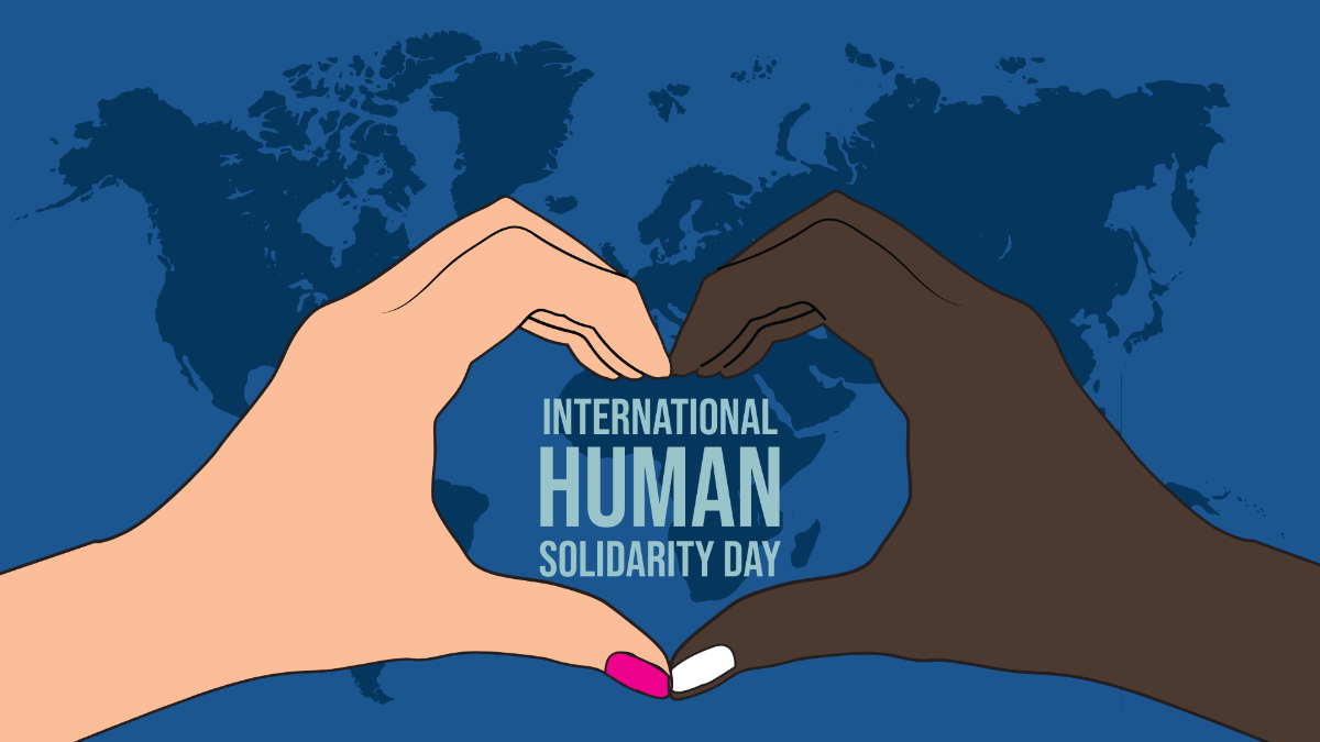 International Human Solidarity Day Design Background