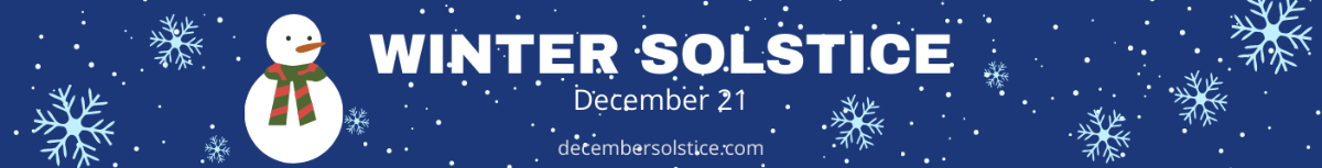 Winter Solstice Website Banner Template