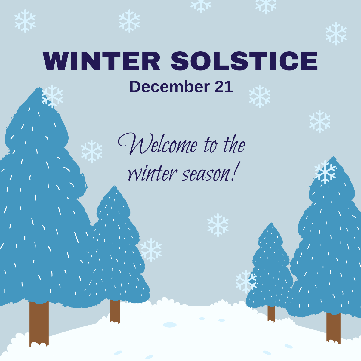 Free Winter Solstice FB Post Template