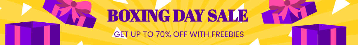 Boxing Day Website Banner Template