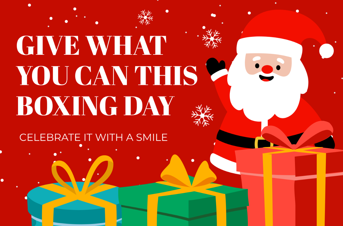 Free Happy Boxing Day Banner Template