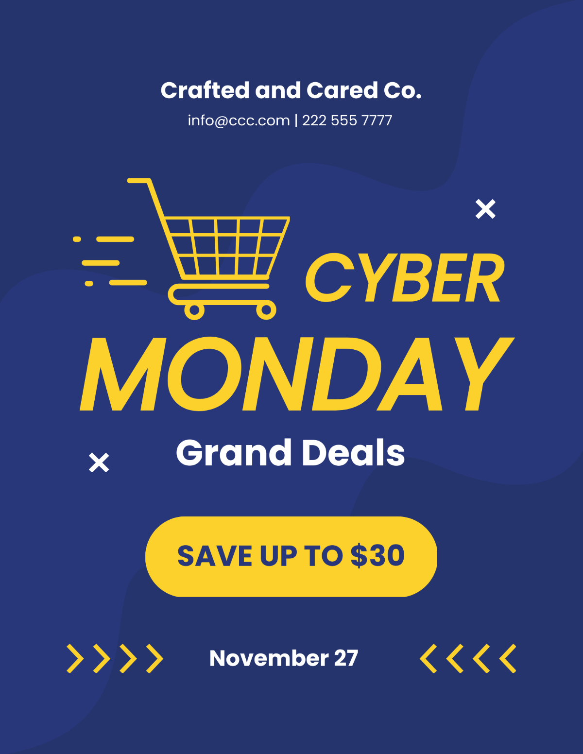 Cyber Monday Advertising Flyer Template - Edit Online & Download