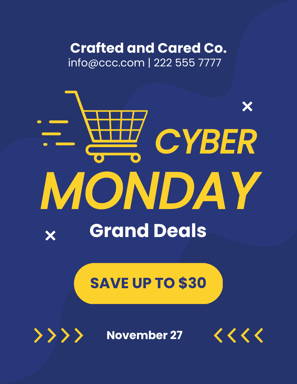 Cyber Monday Advertising Flyer Template