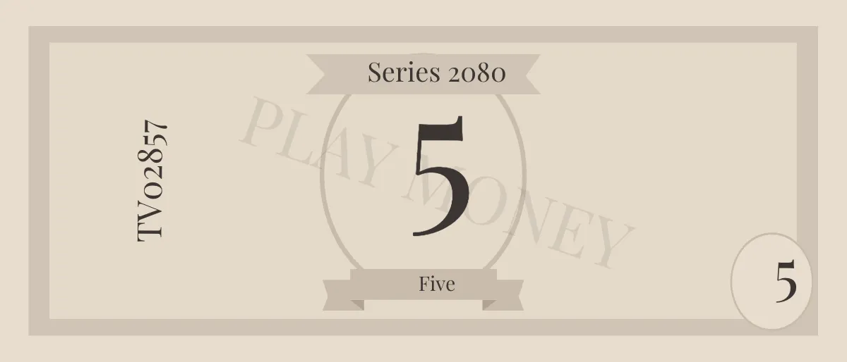 Free Blank Play Money Template to Edit Online