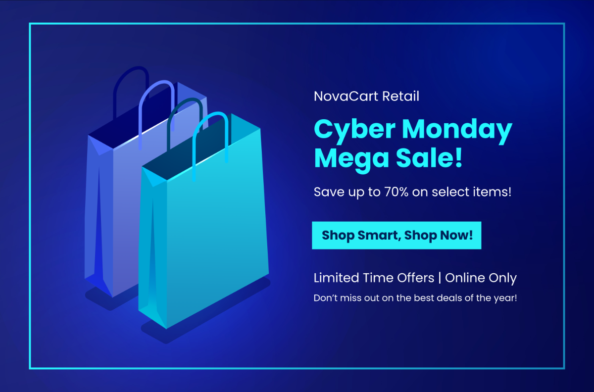 Happy Cyber Monday Banner Template