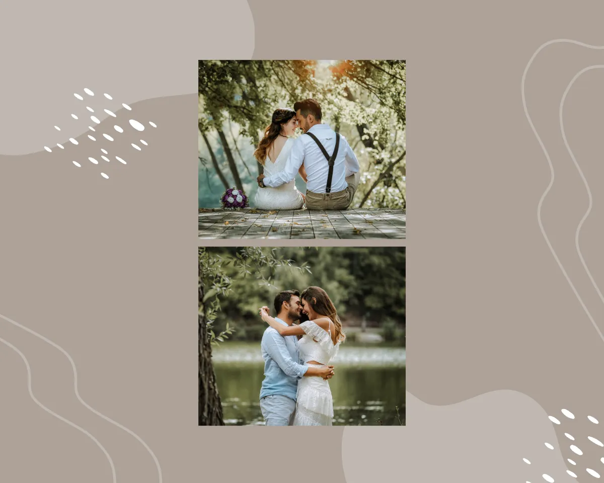 Free Blank Wedding Album Template to Edit Online