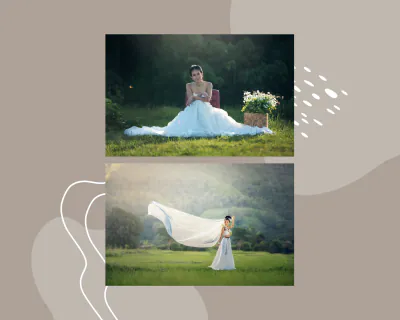 Free Blank Wedding Album Template to Edit Online