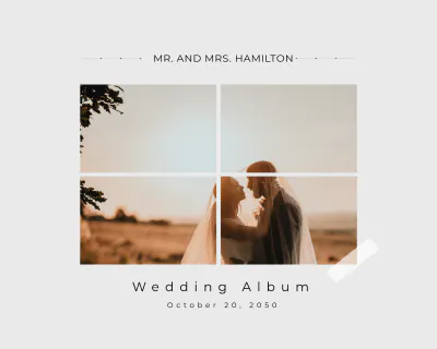Free Wedding Photography Album Template to Edit Online