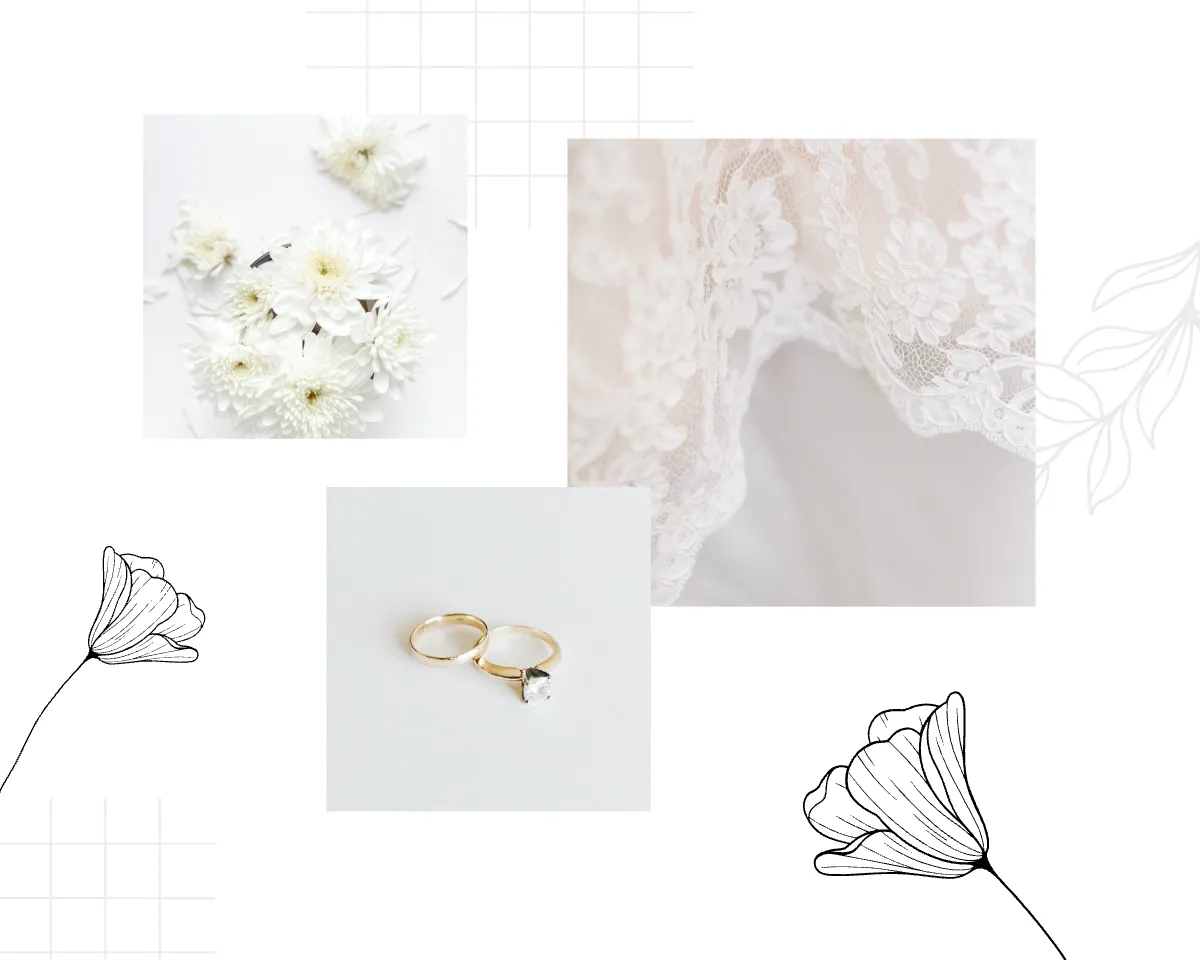 Free White Wedding Album Template to Edit Online