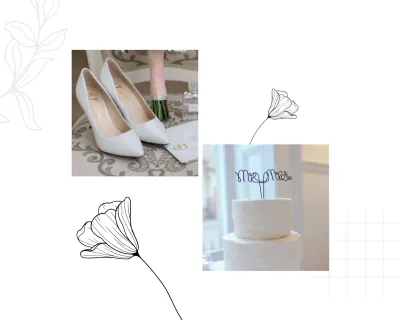 Free White Wedding Album Template to Edit Online