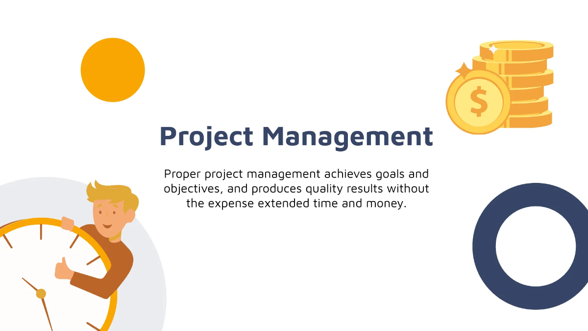 Free Project Management Infographic Presentation Template to Edit Online