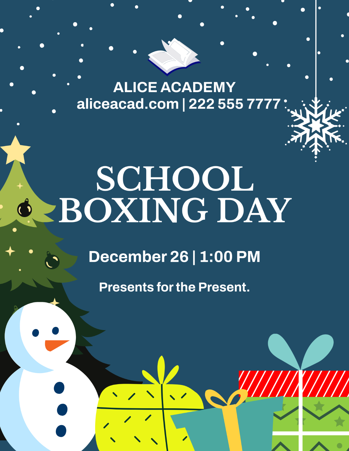 Free Boxing Day Event Flyer Template