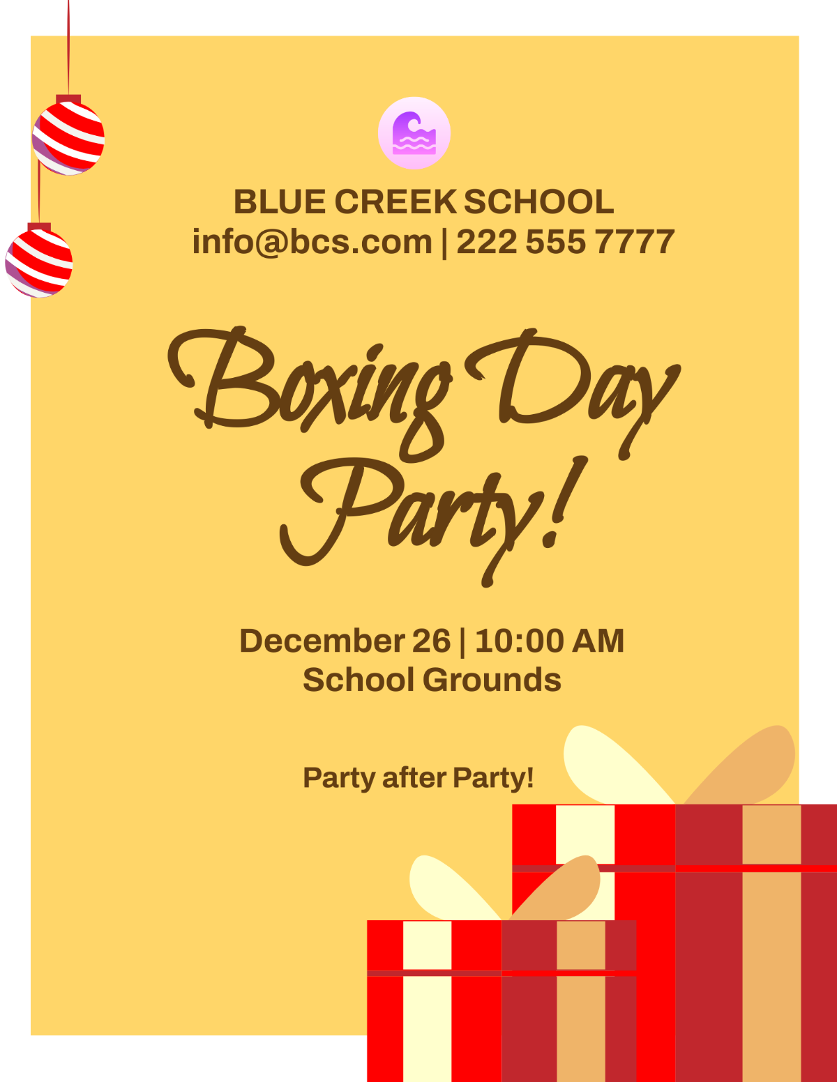 Free Boxing Day Flyer Templates, Editable and Printable