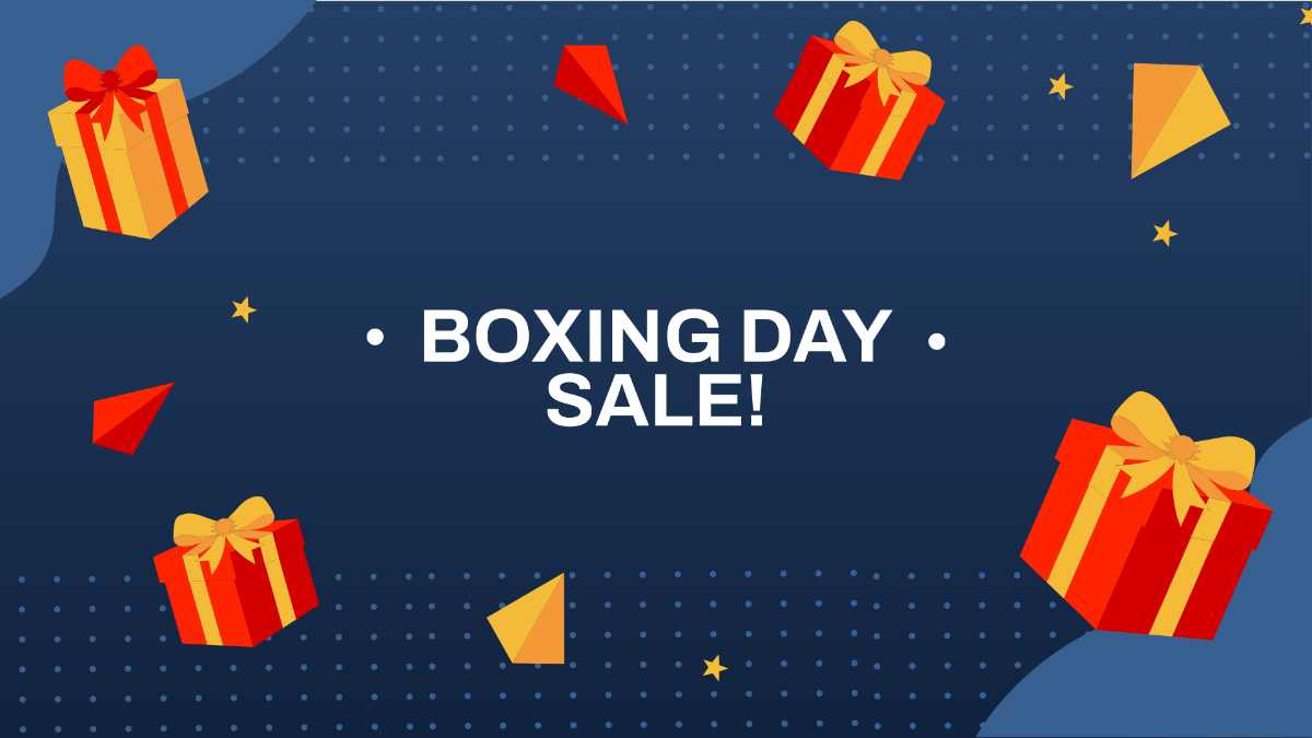 Free Boxing Day Gradient Background Template