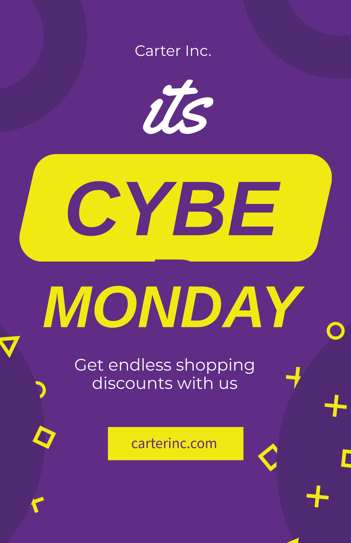 Free Cyber Monday Poster Template