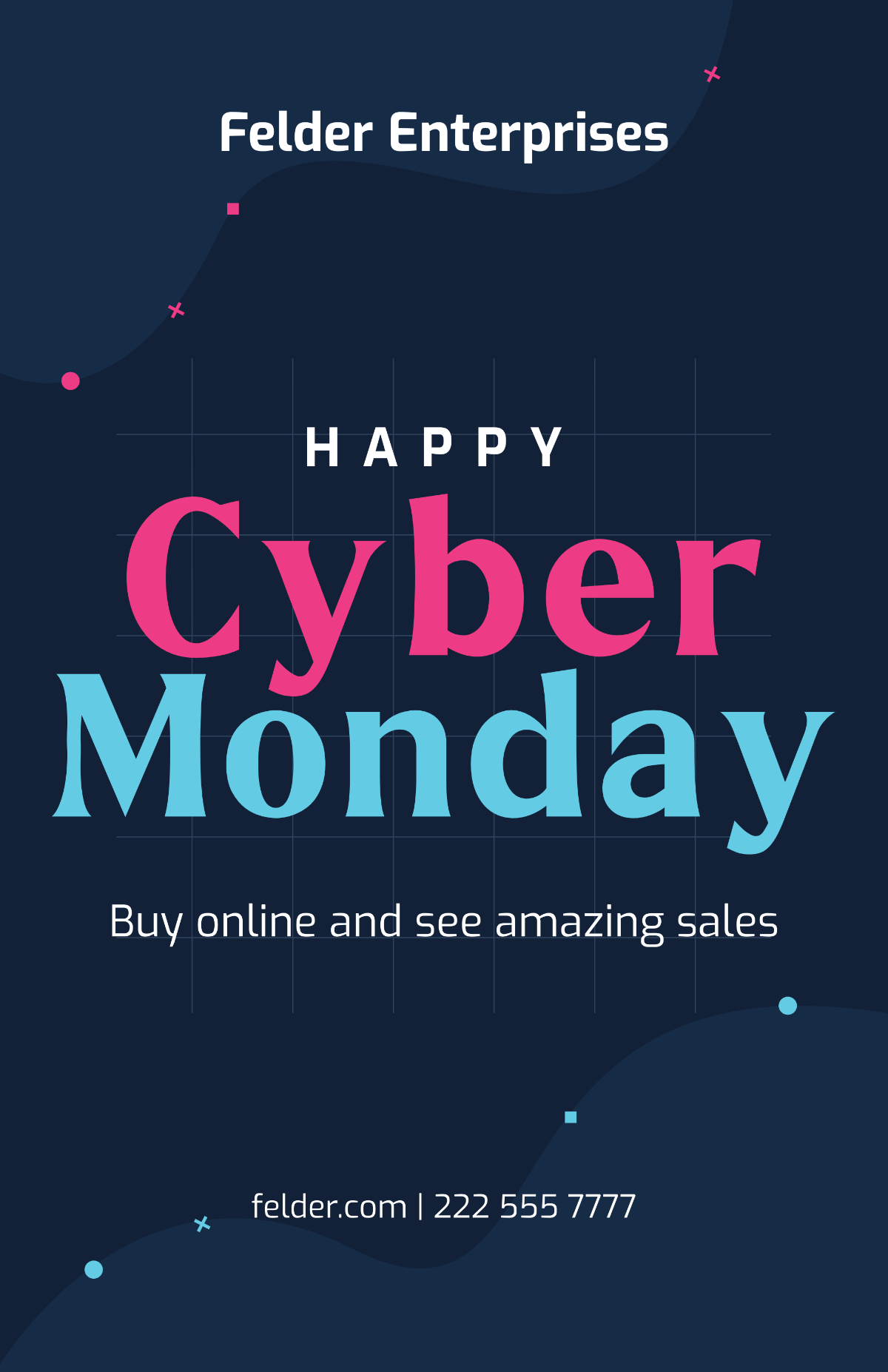 Cyber Monday Advertisement Poster Template
