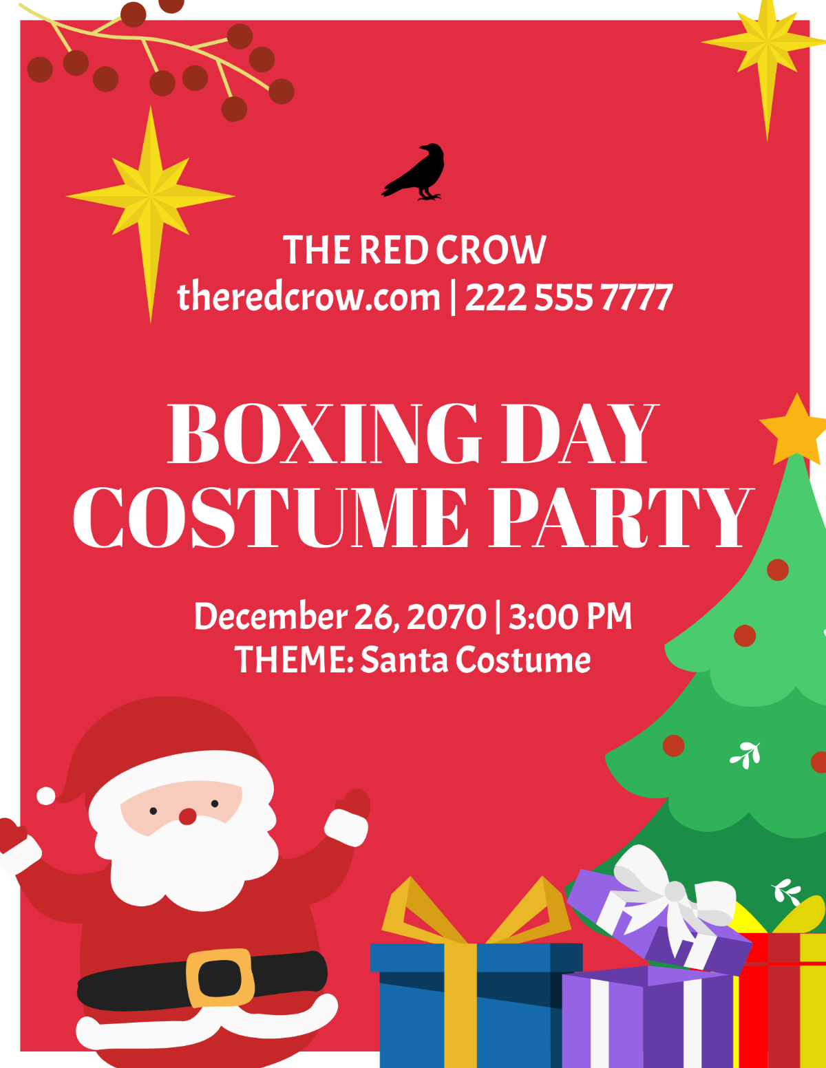 Creative Boxing Day Flyer Template - Edit Online & Download