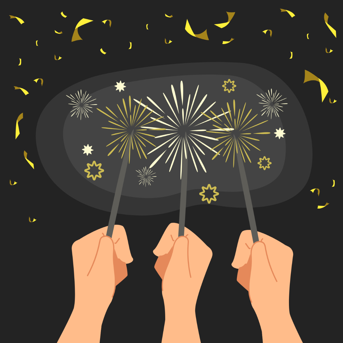 Happy New Year's Eve Vector Template