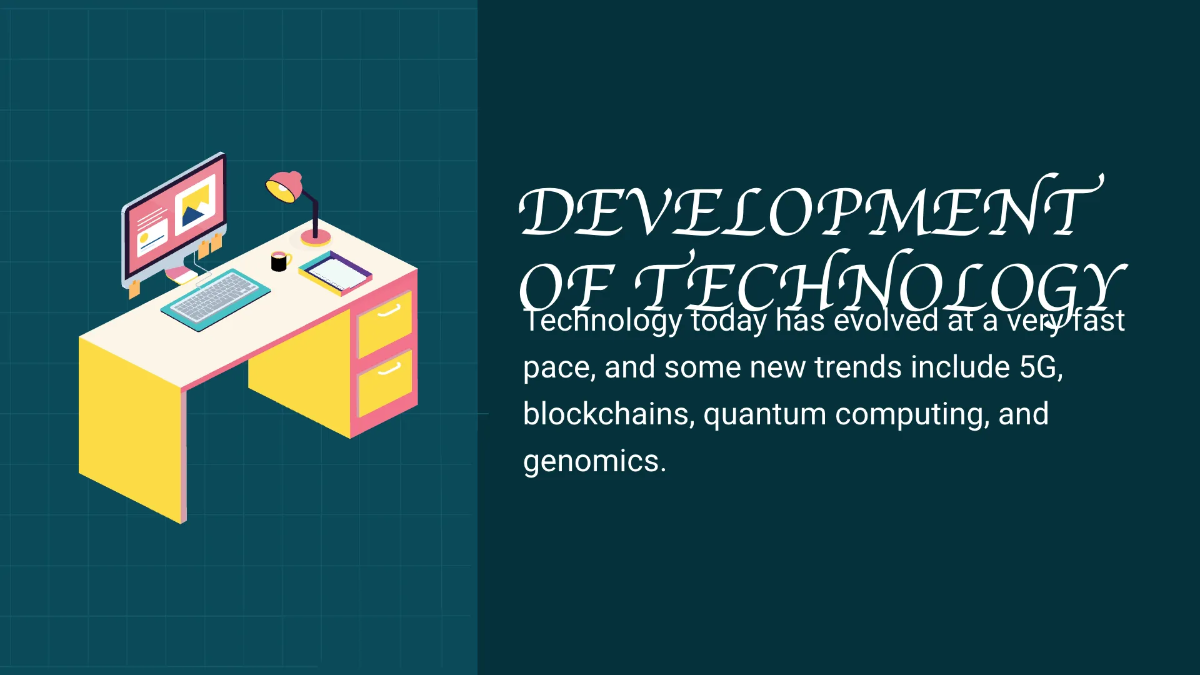 Free Technology  Infographic Presentation Template to Edit Online