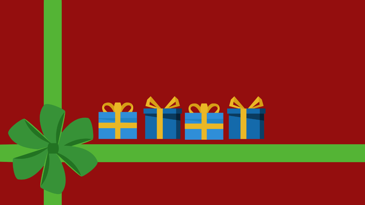 Boxing Day Red Background Template