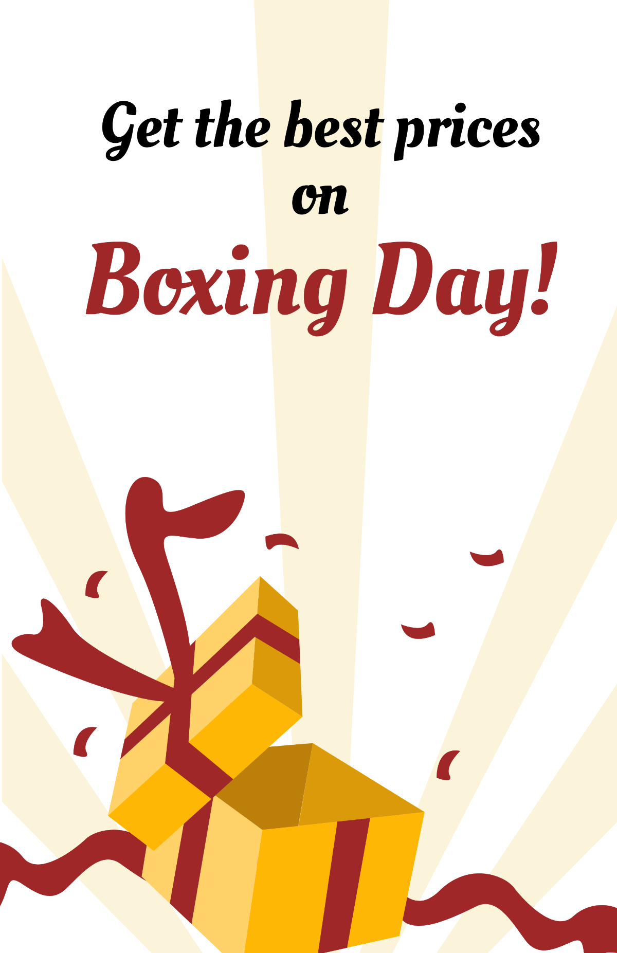Happy Boxing Day Poster Template