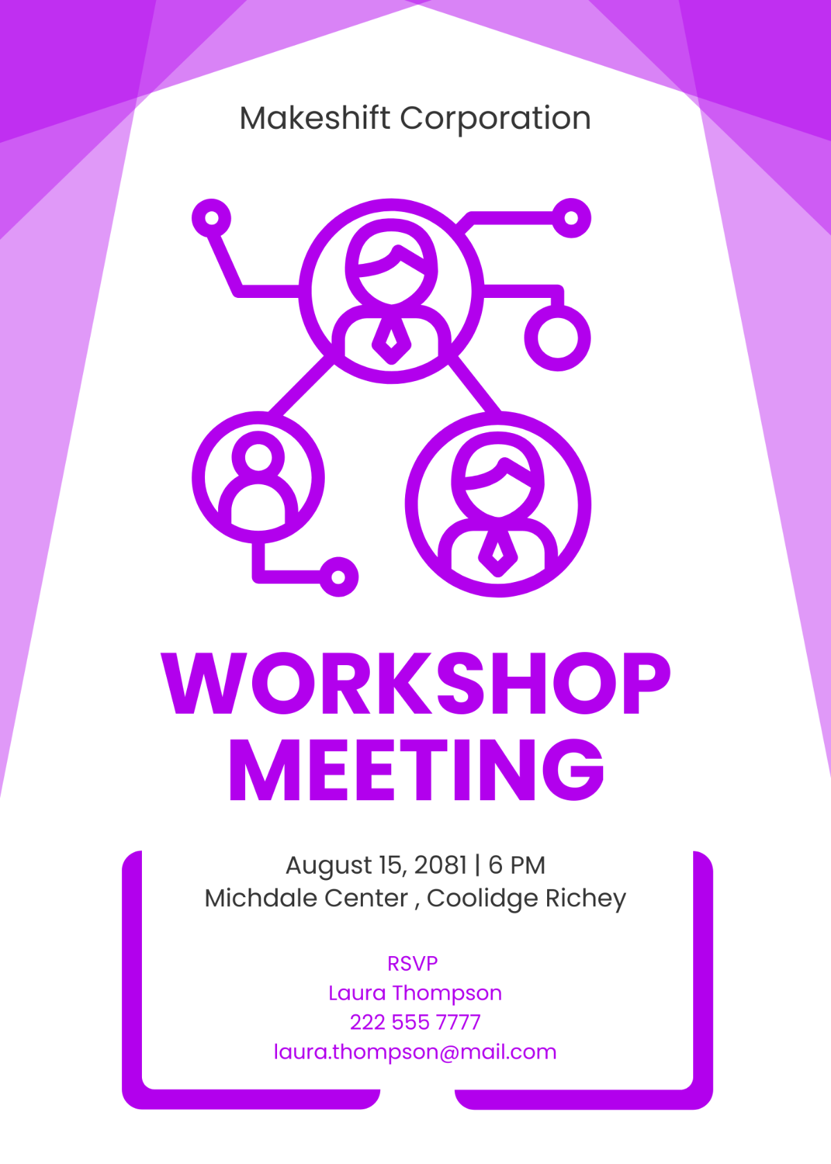 Workshop Meeting Invitation Template