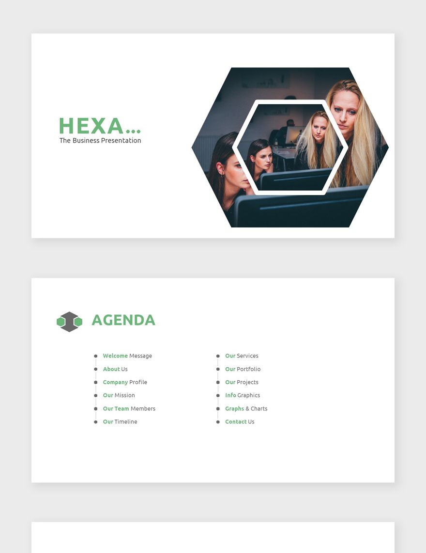Hexa Business Presentation Template