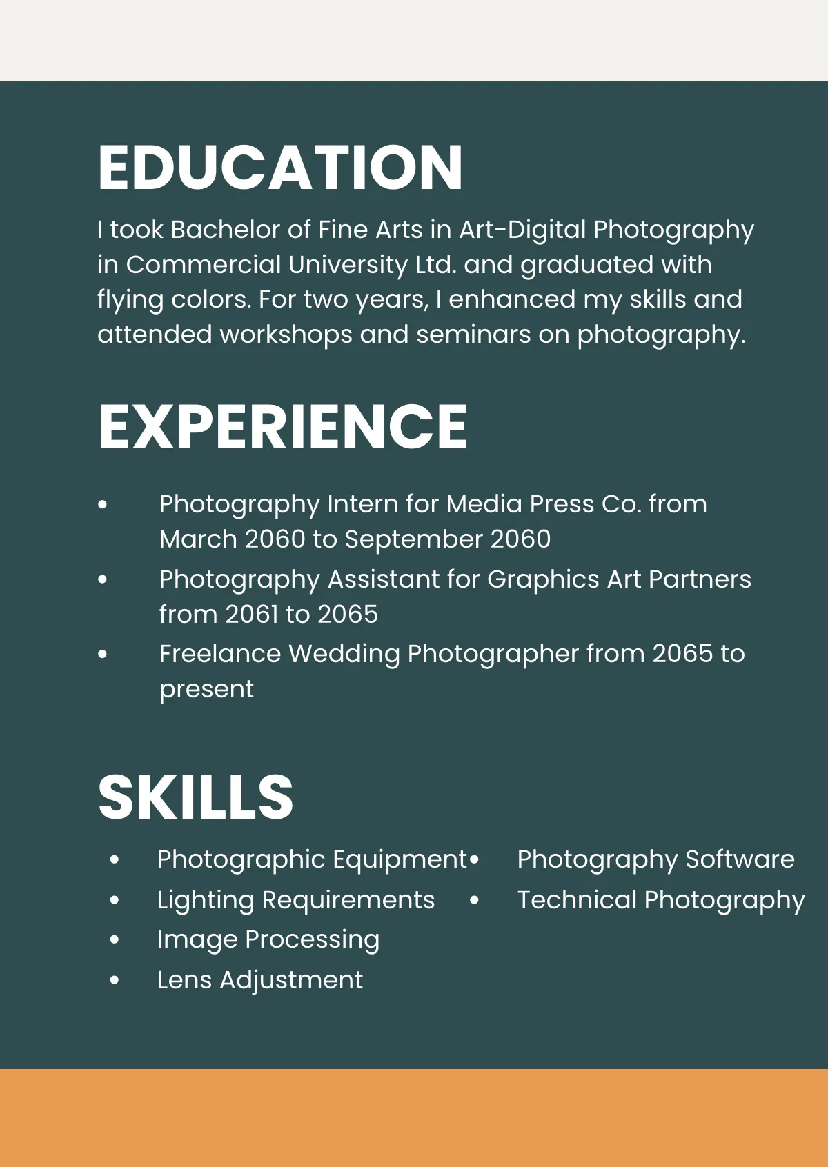 Free Fine Art Photography Portfolio Template to Edit Online