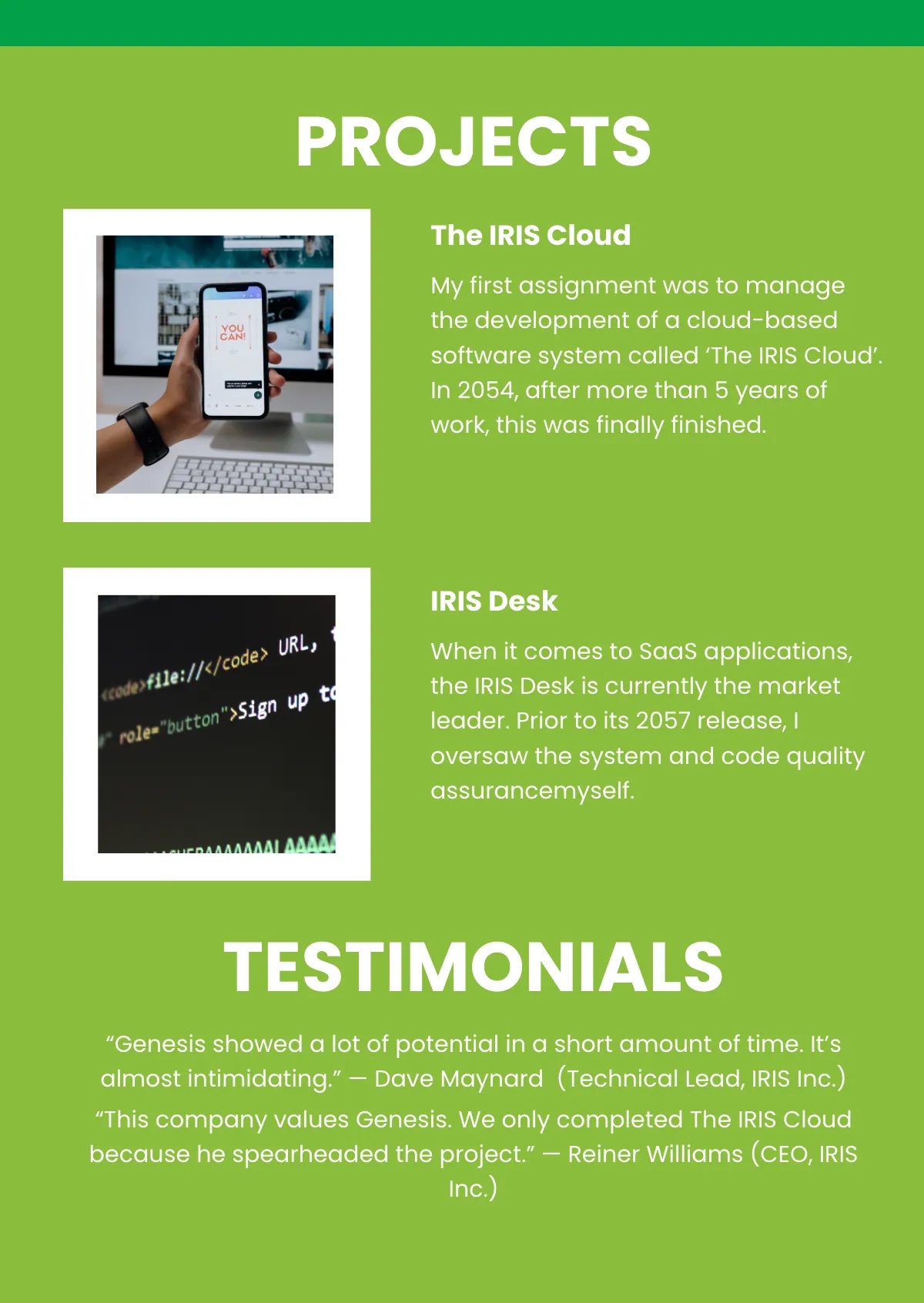 Free Software Company Portfolio Template to Edit Online