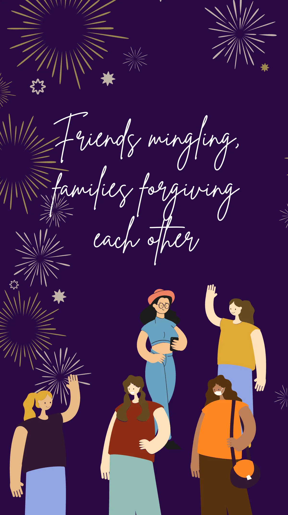 Free New Year's Eve Instagram Story Template to Edit Online