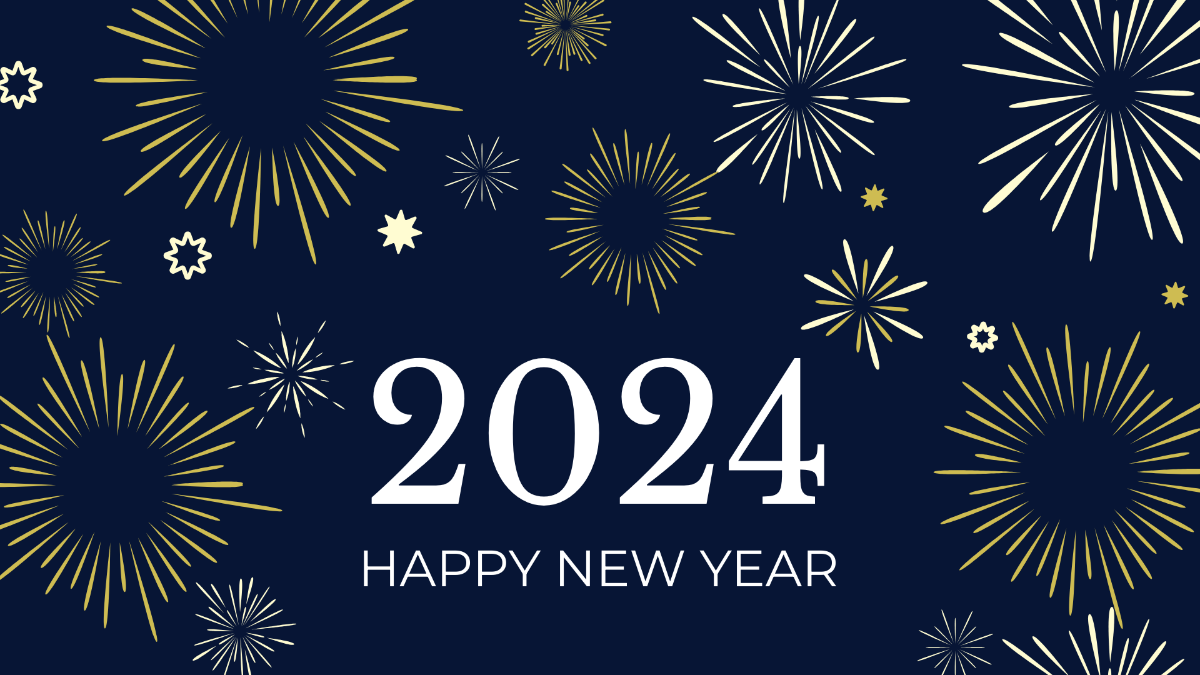 New Year's Day Background Template