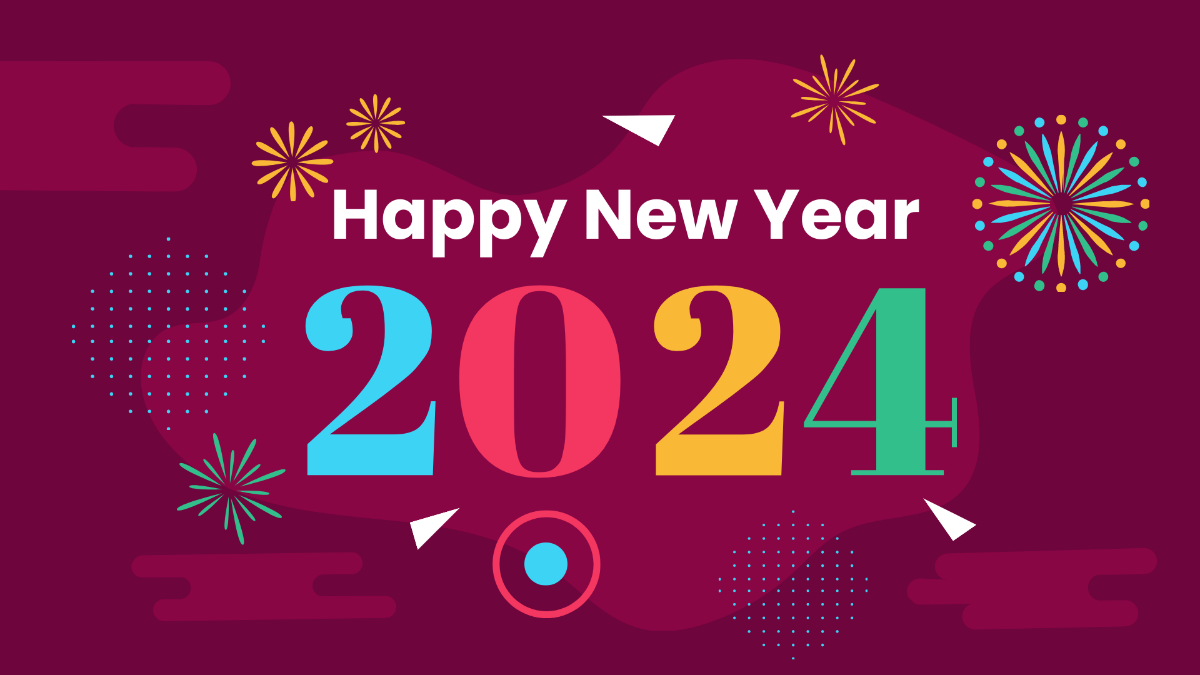 Free New Year's Day Abstract Background Template