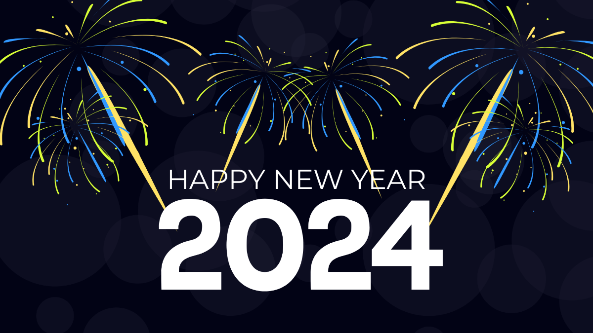 New Year's Day Banner Background Template