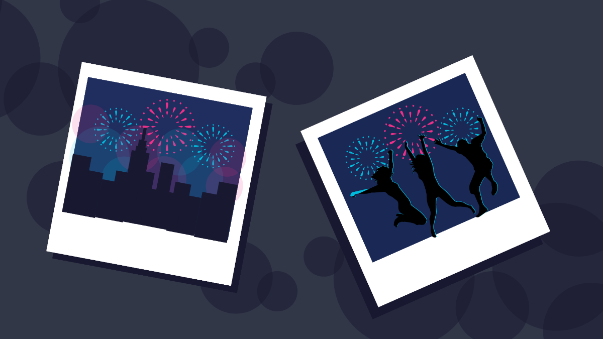 New Year's Day Picture Background Template
