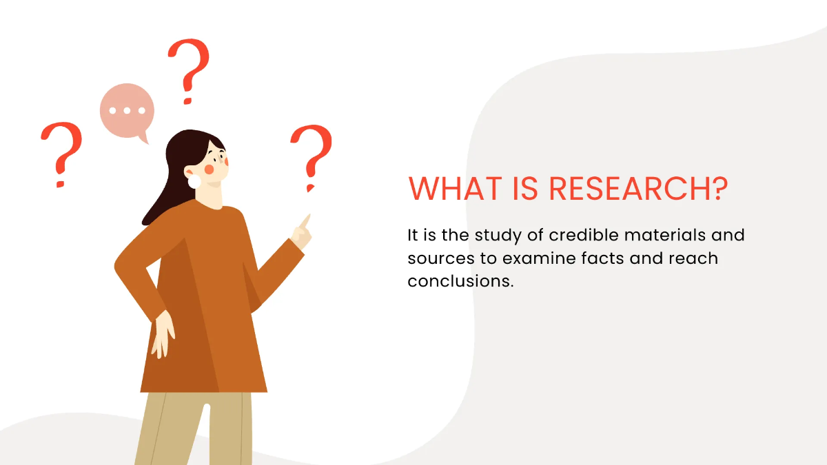 Free Research Infographic Presentation Template to Edit Online