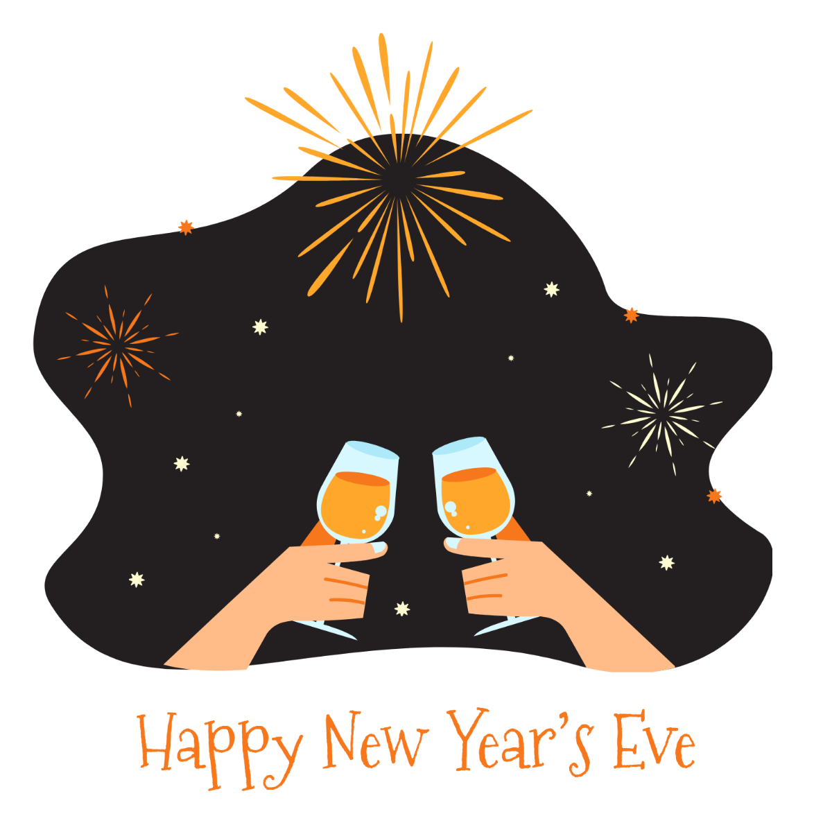 New Year's Eve Design Clipart Template