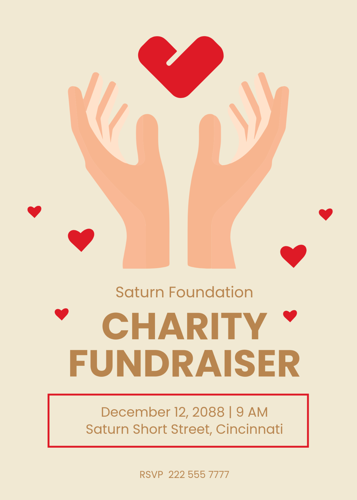 Free Charity Fundraiser Invitation Template