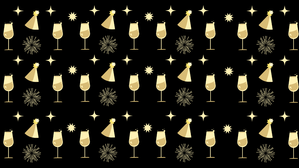 New Year's Eve Pattern Background Template