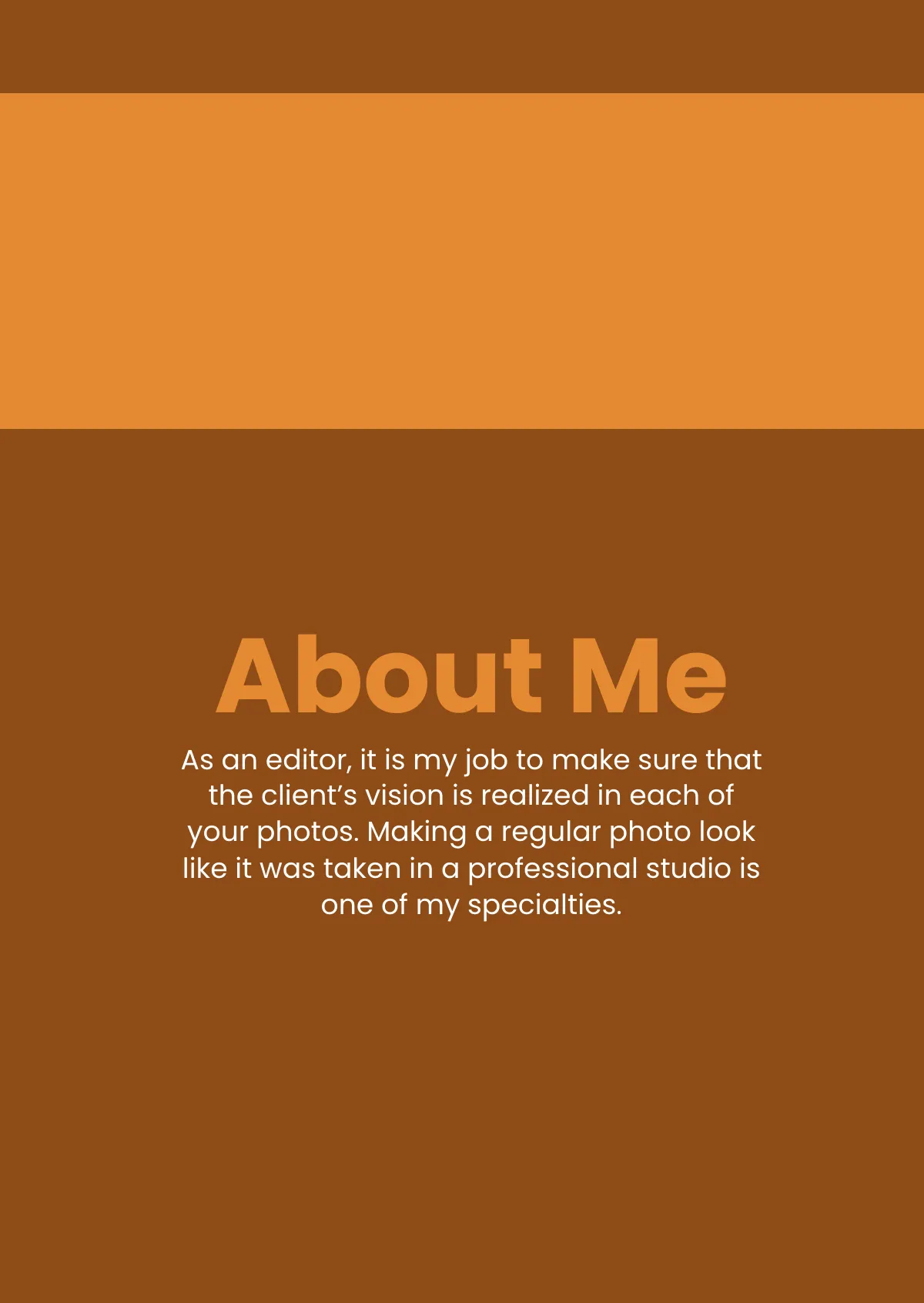 Free Sample Photography Portfolio Template to Edit Online