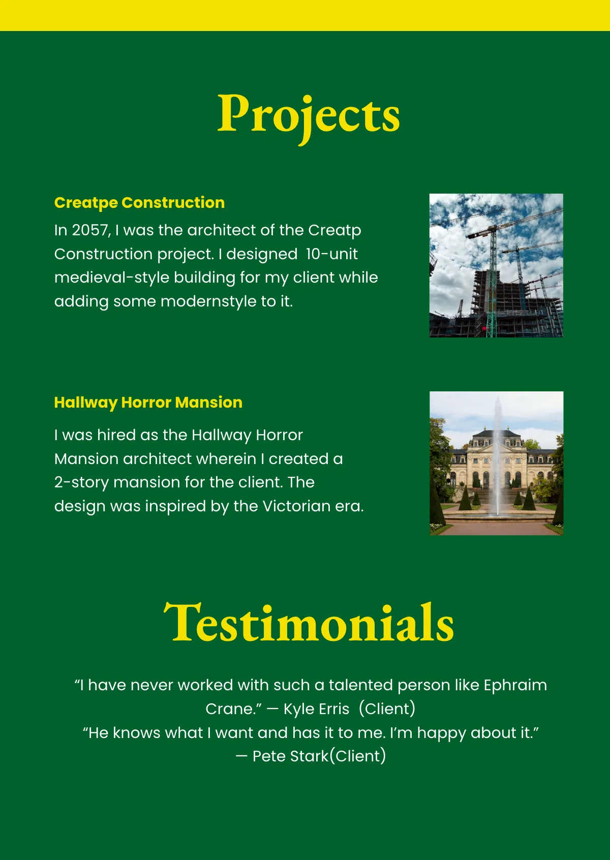 Free Architecture Photography Portfolio Template to Edit Online